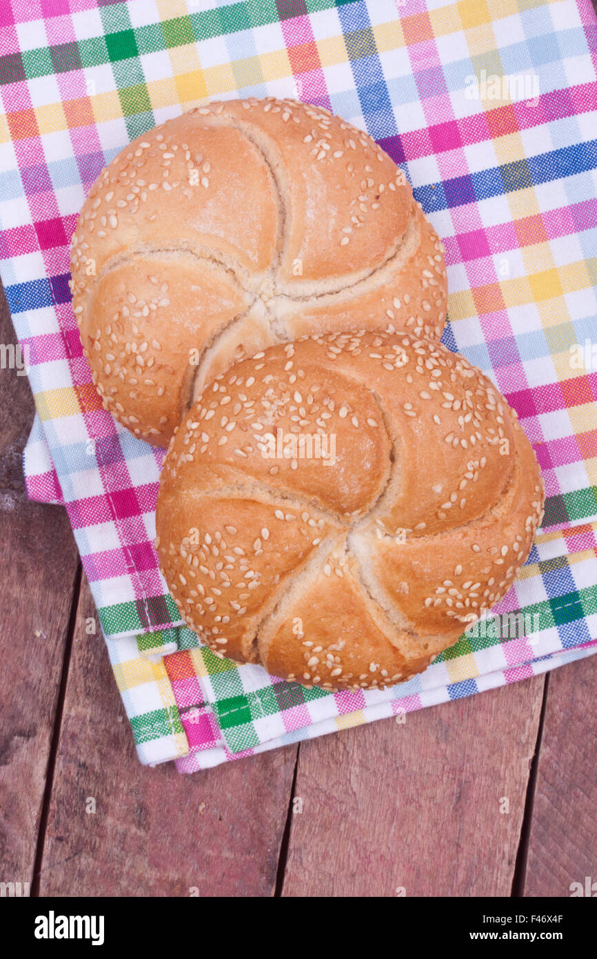 Kaiser roll pane Foto Stock