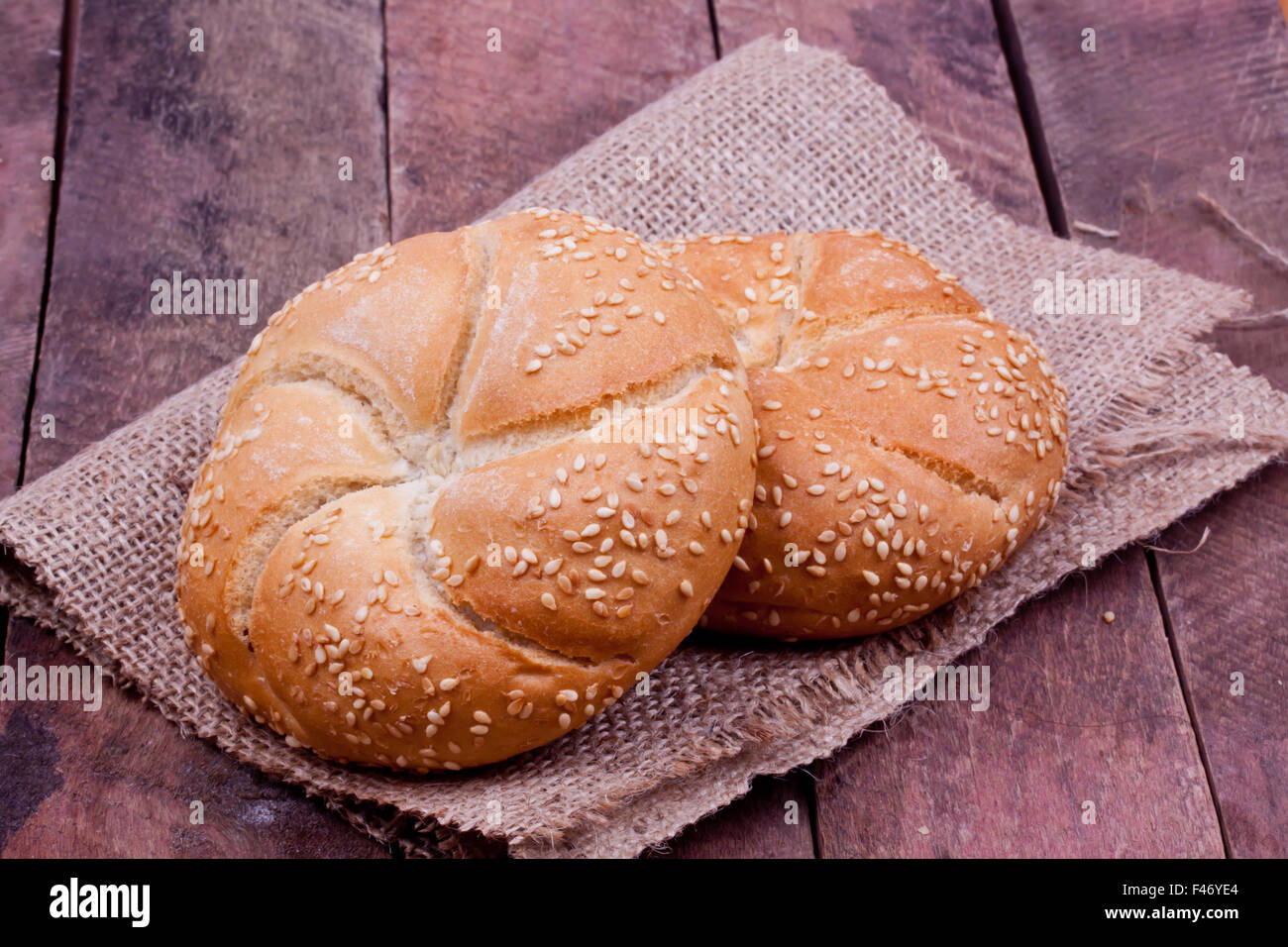 Kaiser roll pane Foto Stock