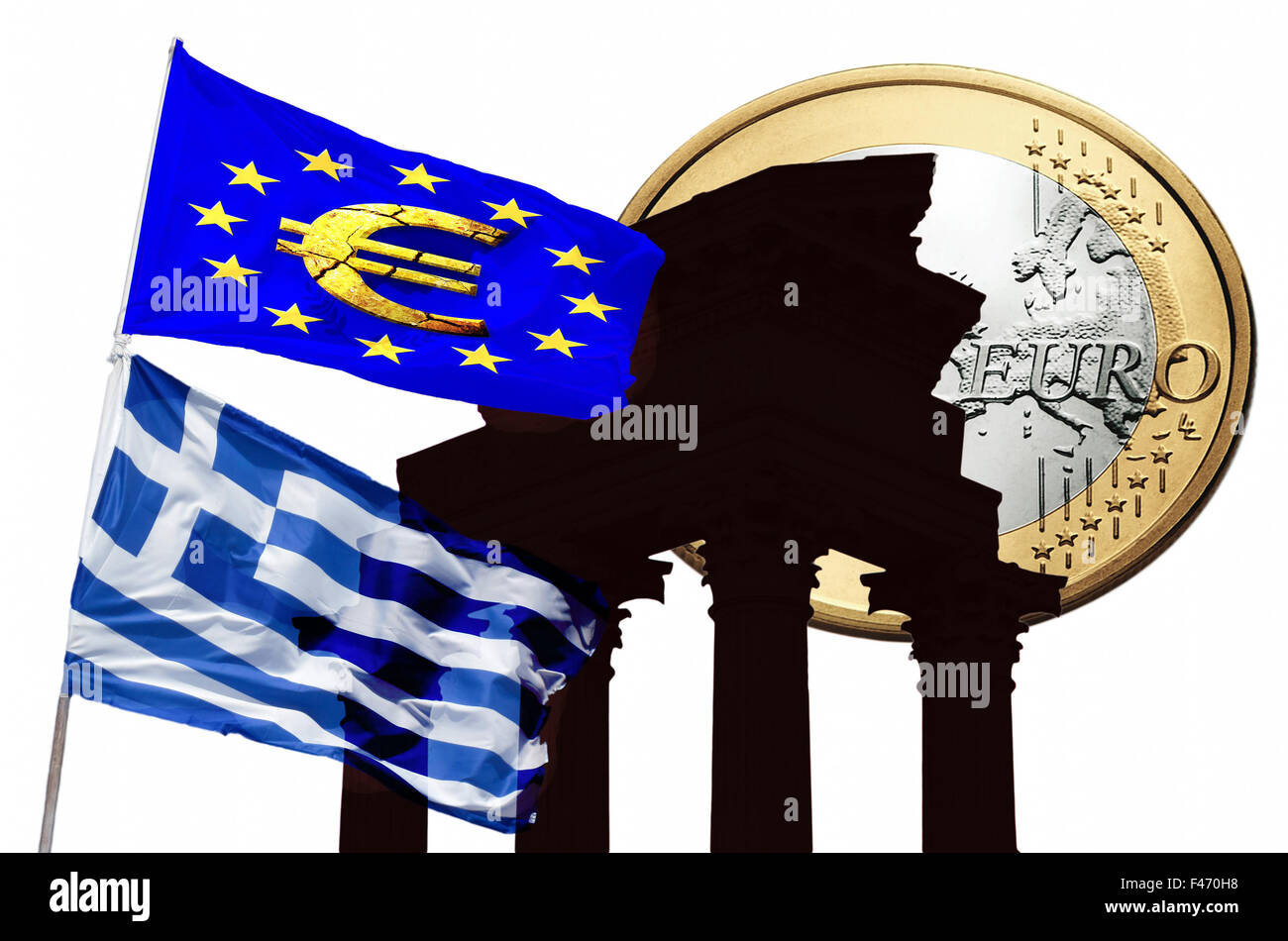 La Grecia e l'Unione europea Foto Stock
