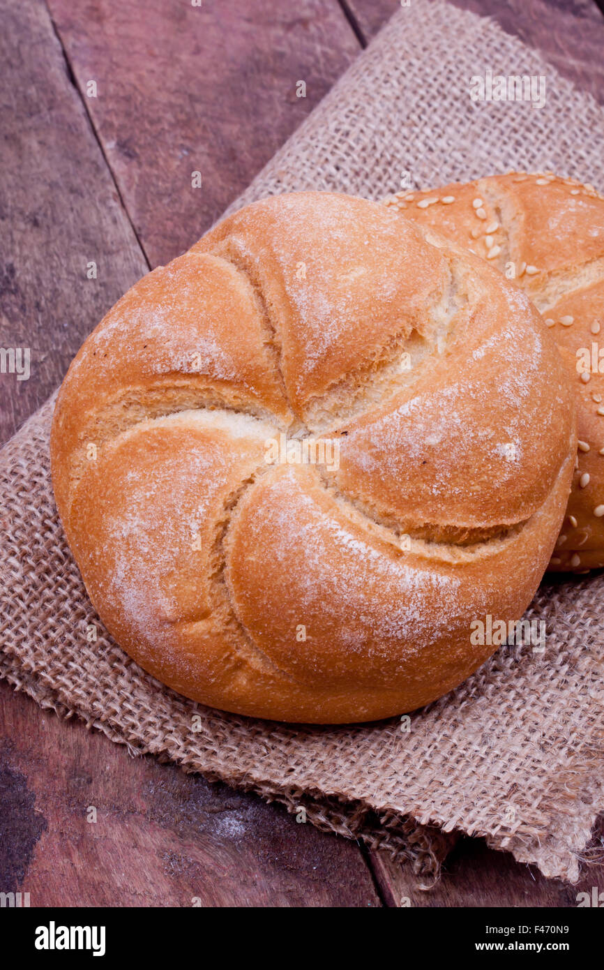Kaiser roll pane Foto Stock