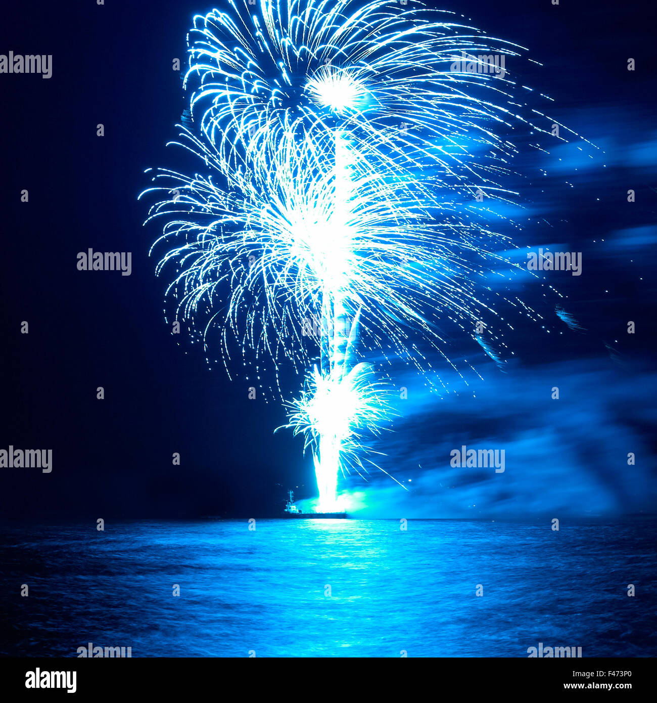 Vacanza colorati fuochi d'artificio Foto Stock