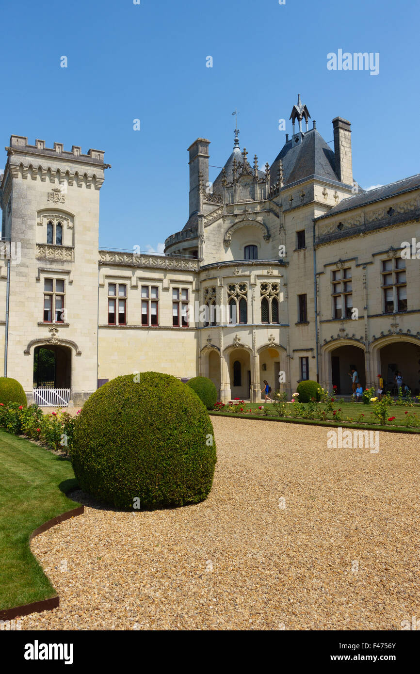 Il castello di Chaumont sul fiume Loira, Francia Foto Stock