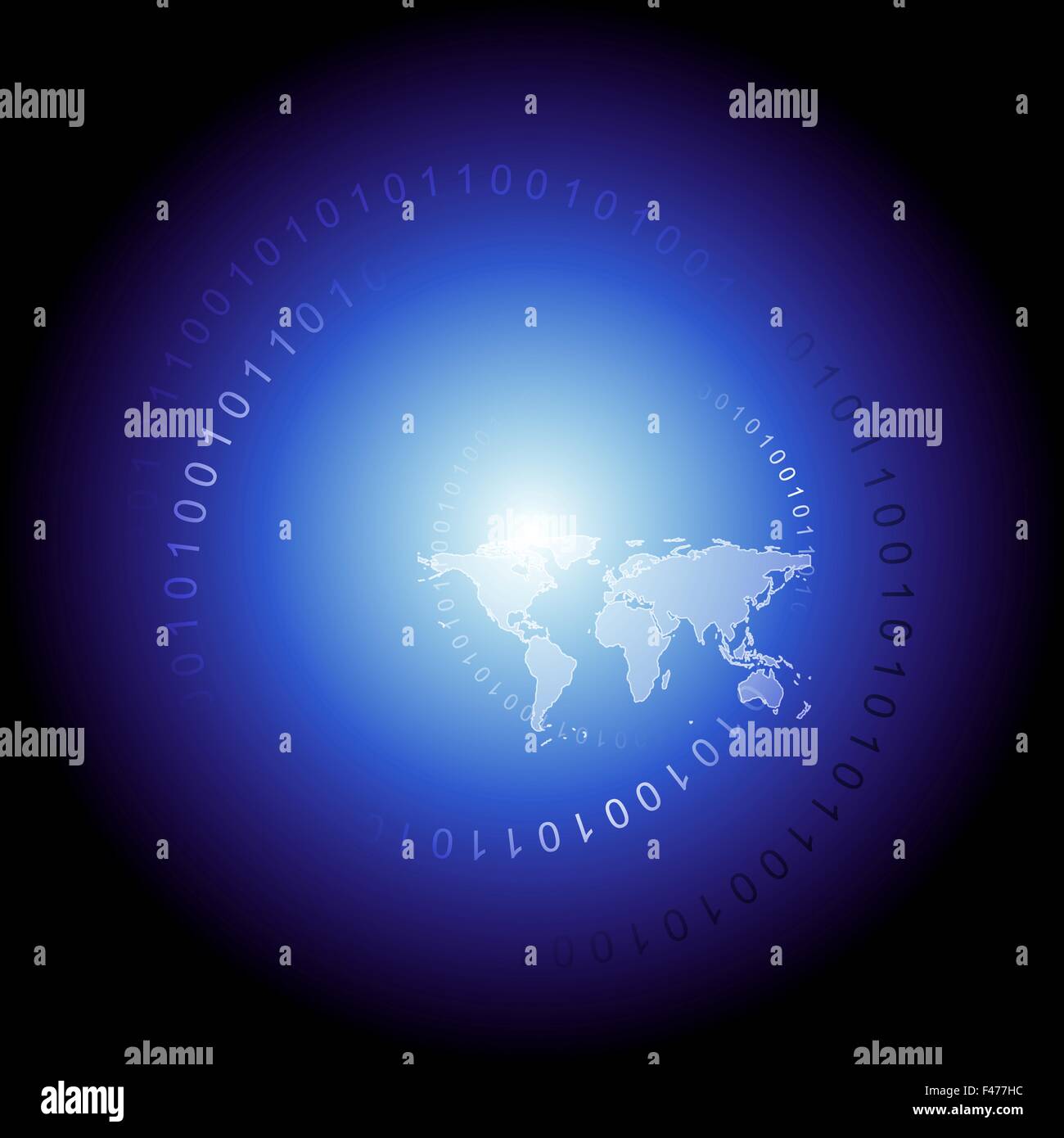 Blu scuro mappa vettoriale tech design Foto Stock Blu scuro mappa vettoriale tech design Foto Stock