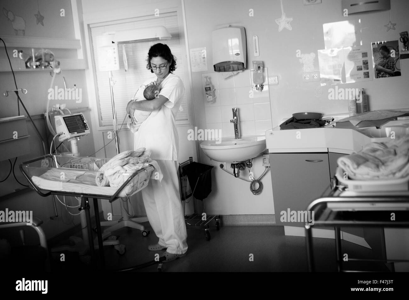 NEONATOLOGIA Foto Stock