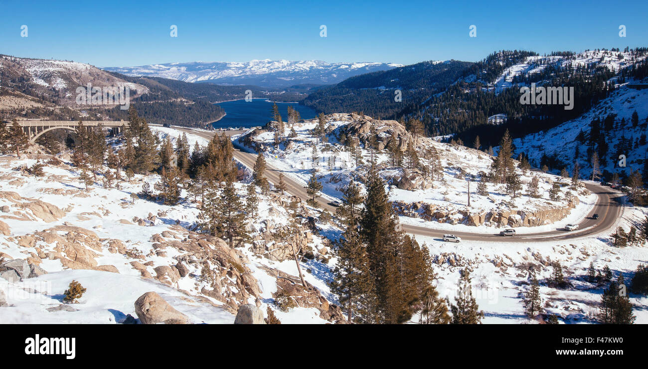 Donner Pass vicino truckee Foto Stock