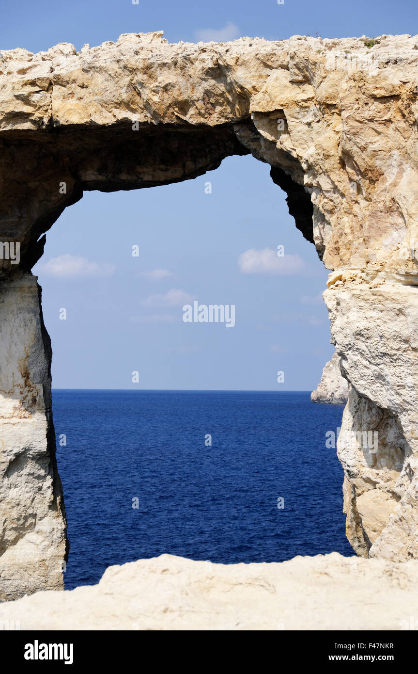 Azur Windwow, Zerka Tor, Gozo, Malta, Sud Europa, Mar Mediterraneo Foto Stock