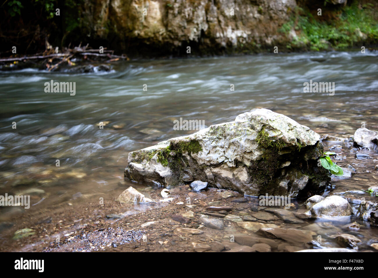 Flusso di fiume a Slovensky Raj Foto Stock