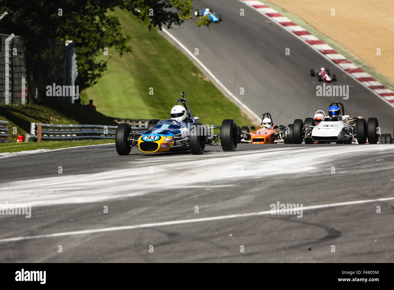 Formula 3 racing a Brands Hatch, Inghilterra Foto Stock