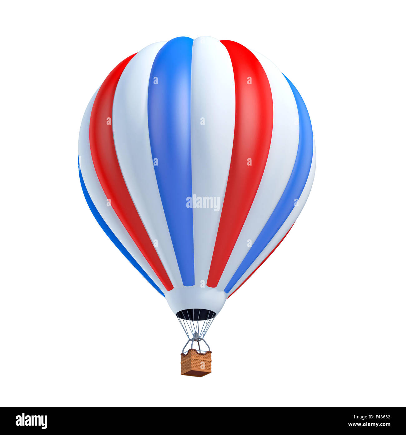 Pallone aerostatico 3d illustrazione Foto Stock