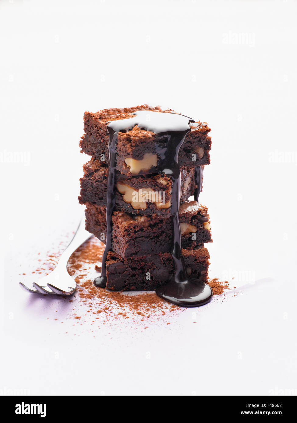 Brownie al cioccolato. Foto Stock