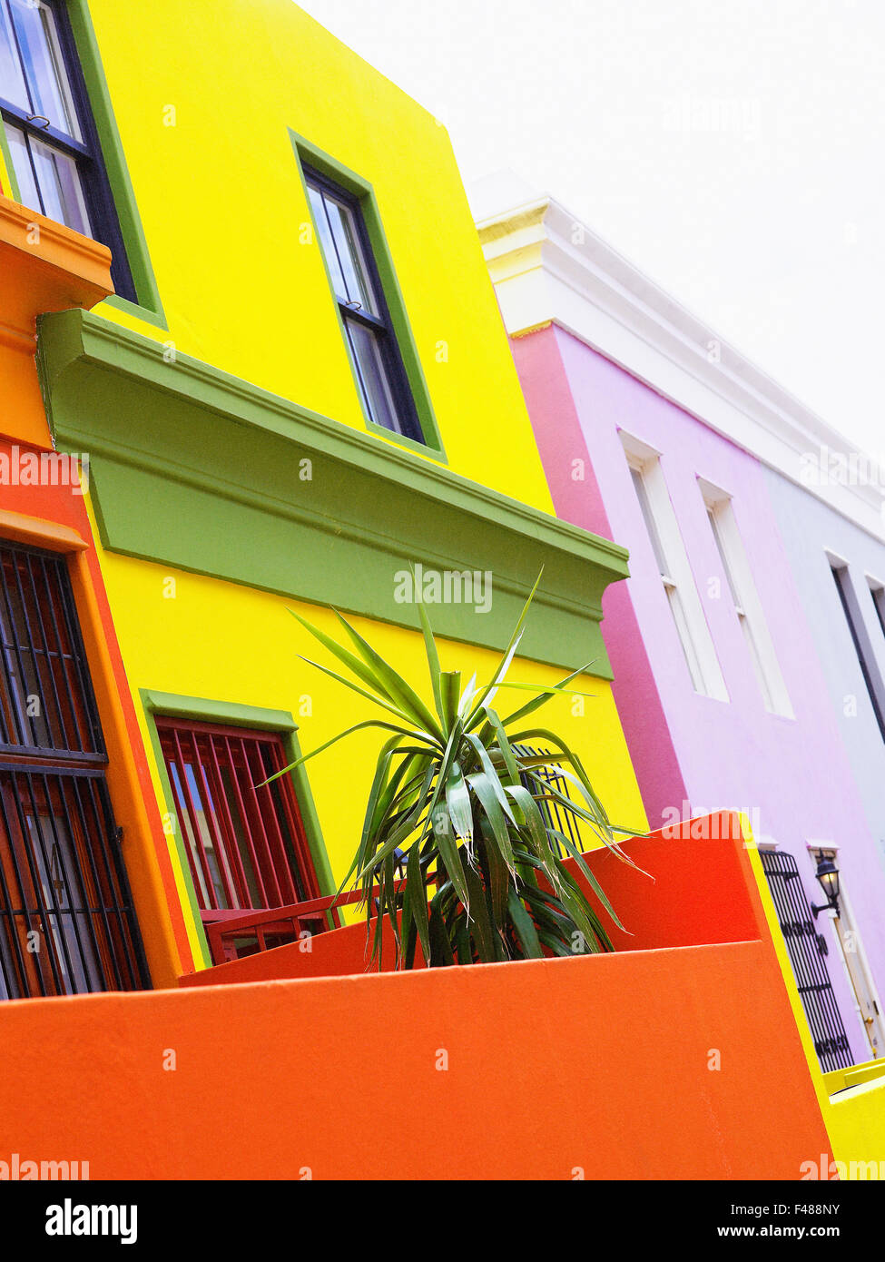 Una coloratissima casa, Sud Africa. Foto Stock