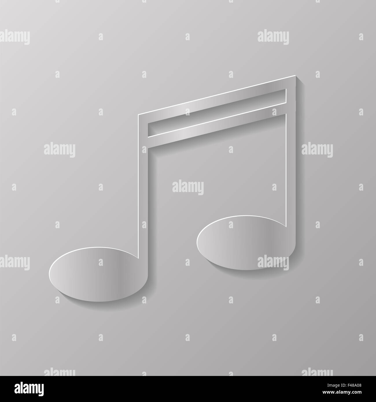 Nota musicale Foto Stock