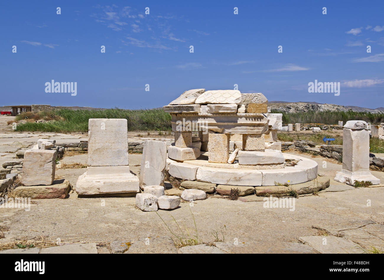 Sito archeologico di Delos Foto Stock