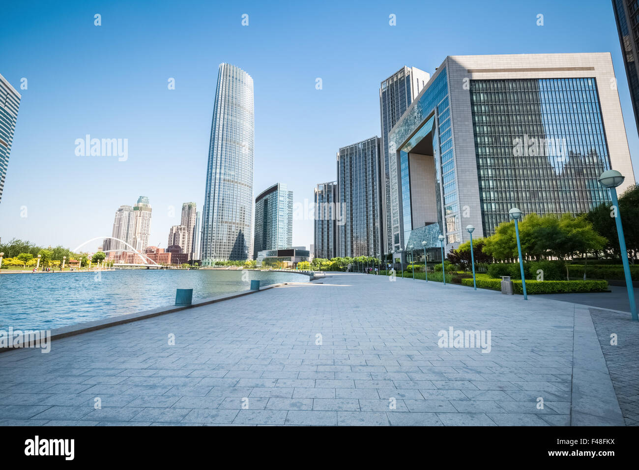 Paesaggio urbano di Tianjin Foto Stock