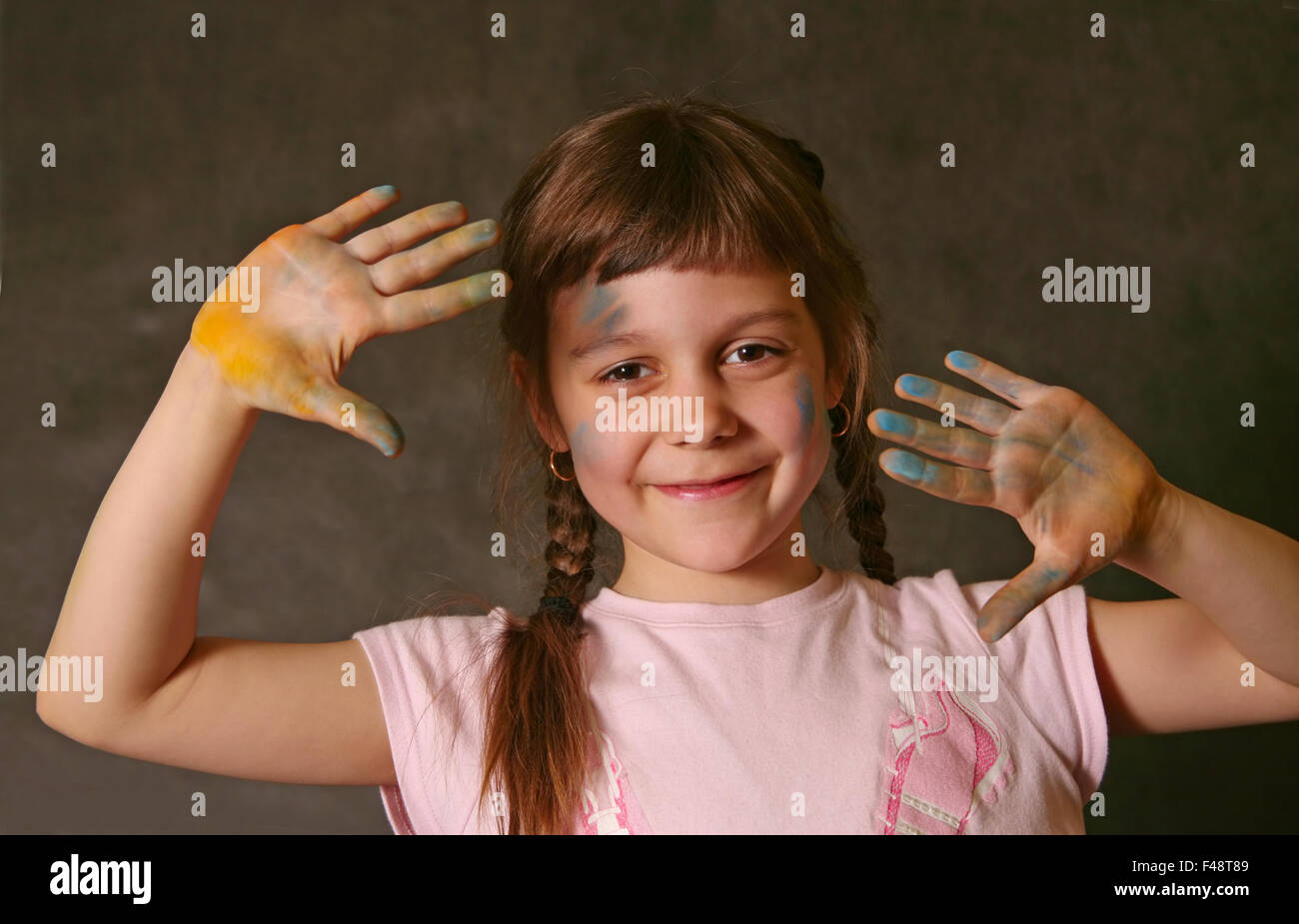 Ragazza sorridente Foto Stock