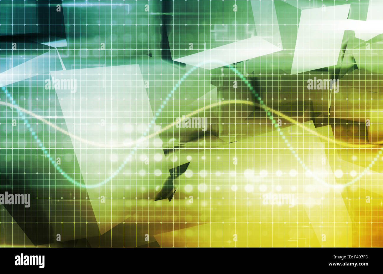 Supporti creativi e di contenuti digitali di rete come arte Foto Stock