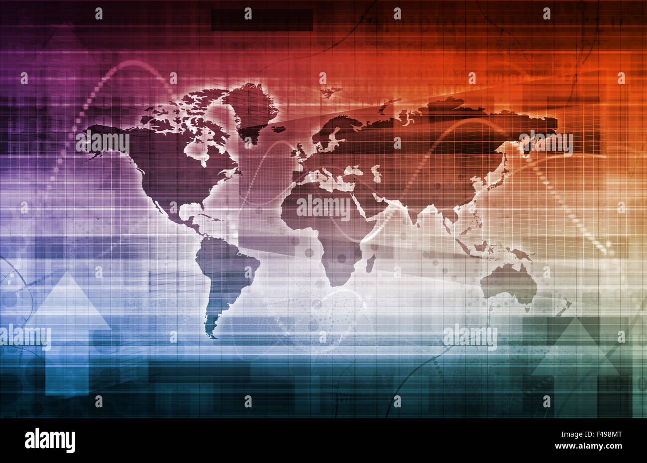 Flusso di dati di Internet le informazioni digitali in movimento Foto Stock