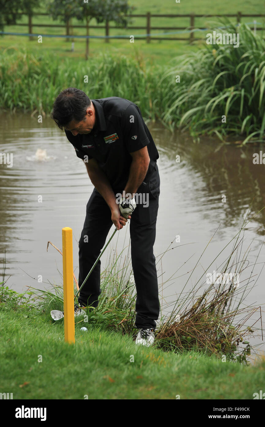 2015 Farmfoods British Par 3 campionato svoltosi a Nailcote Hall - Giorno 4 dotate di: Dean Saunders dove: Solihull, Regno Unito quando: 14 Ago 2015 Foto Stock