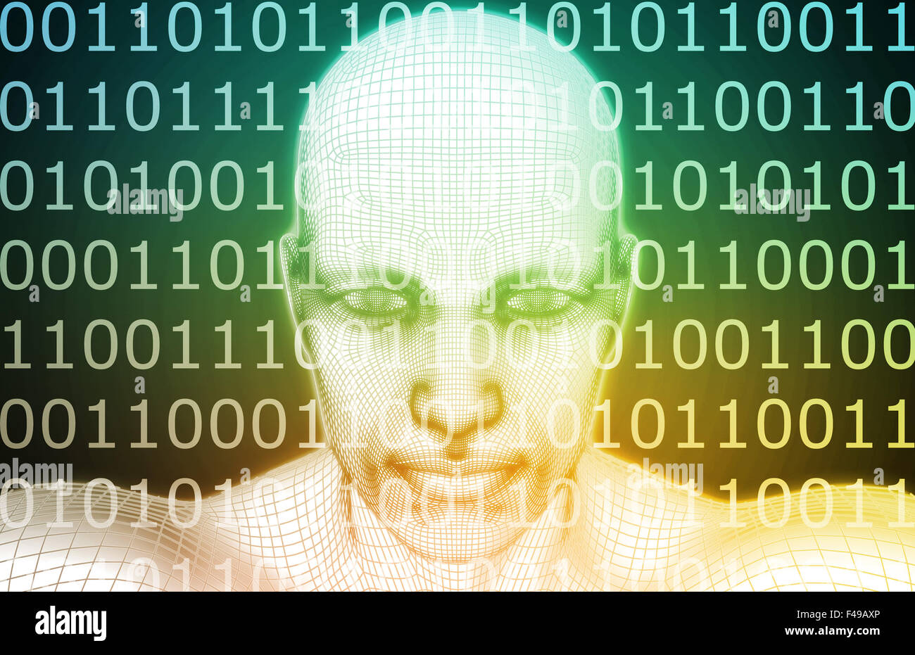 Assistente virtuale con Automated Customer Support come arte Foto Stock