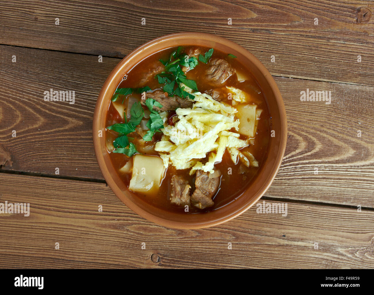 Mampar zuppa di Uighur Foto Stock