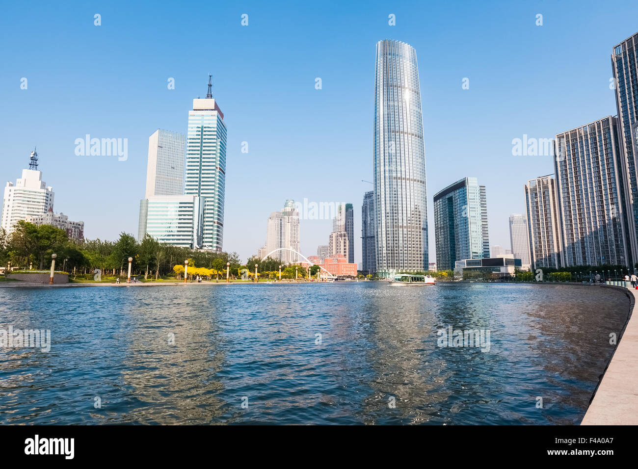 Paesaggio urbano di Tianjin Foto Stock