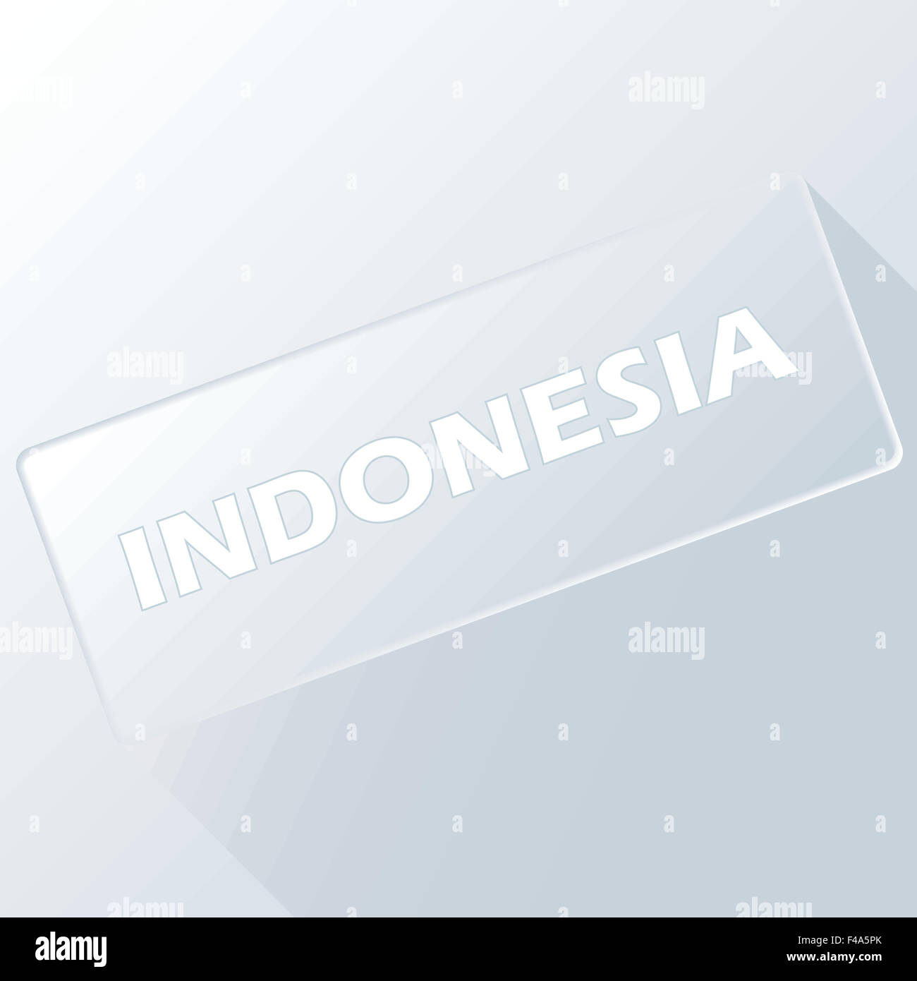 Indonesia pulsante unico Foto Stock