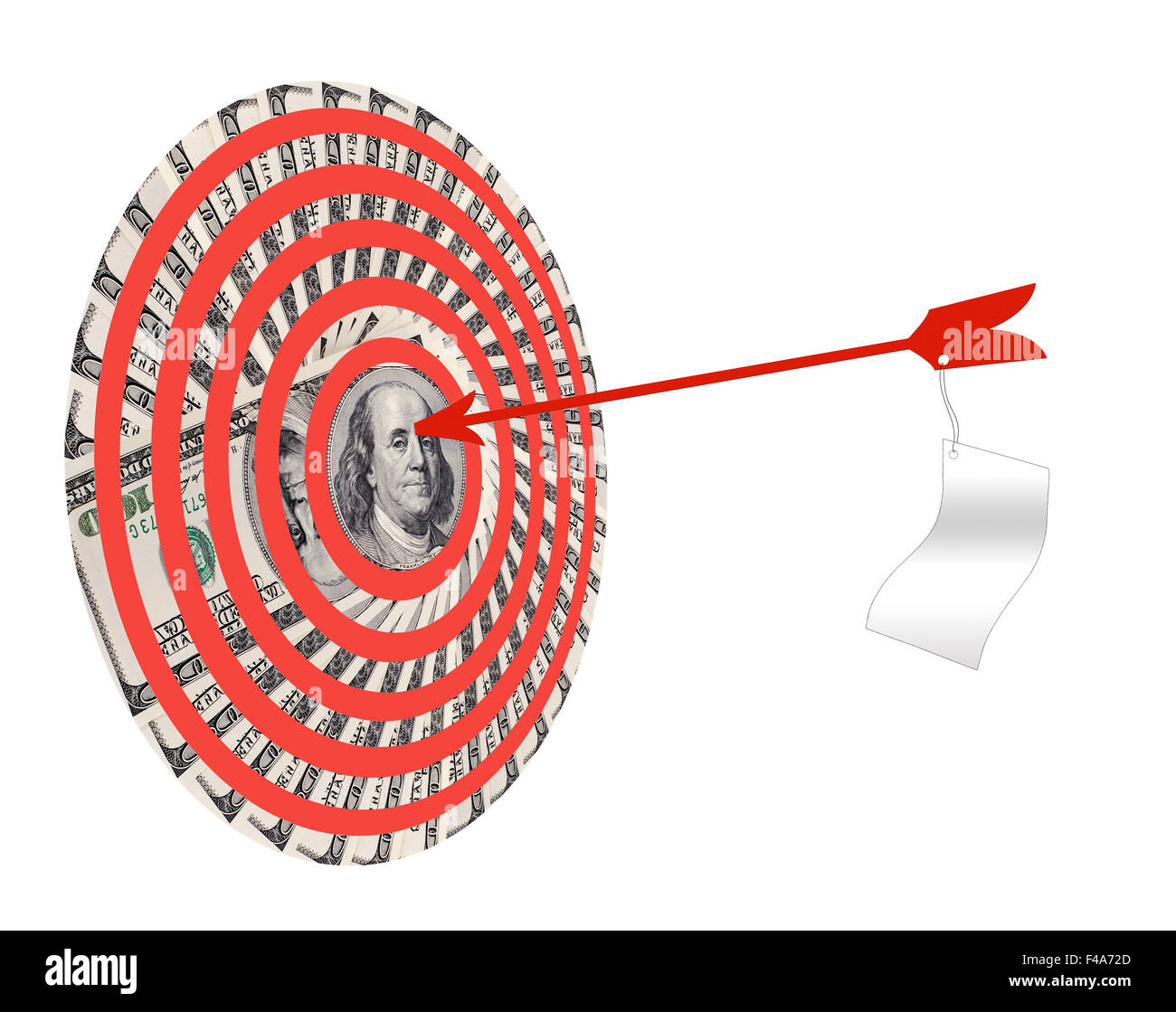 Target di molto molti mass nota di valuta dollari w Foto Stock