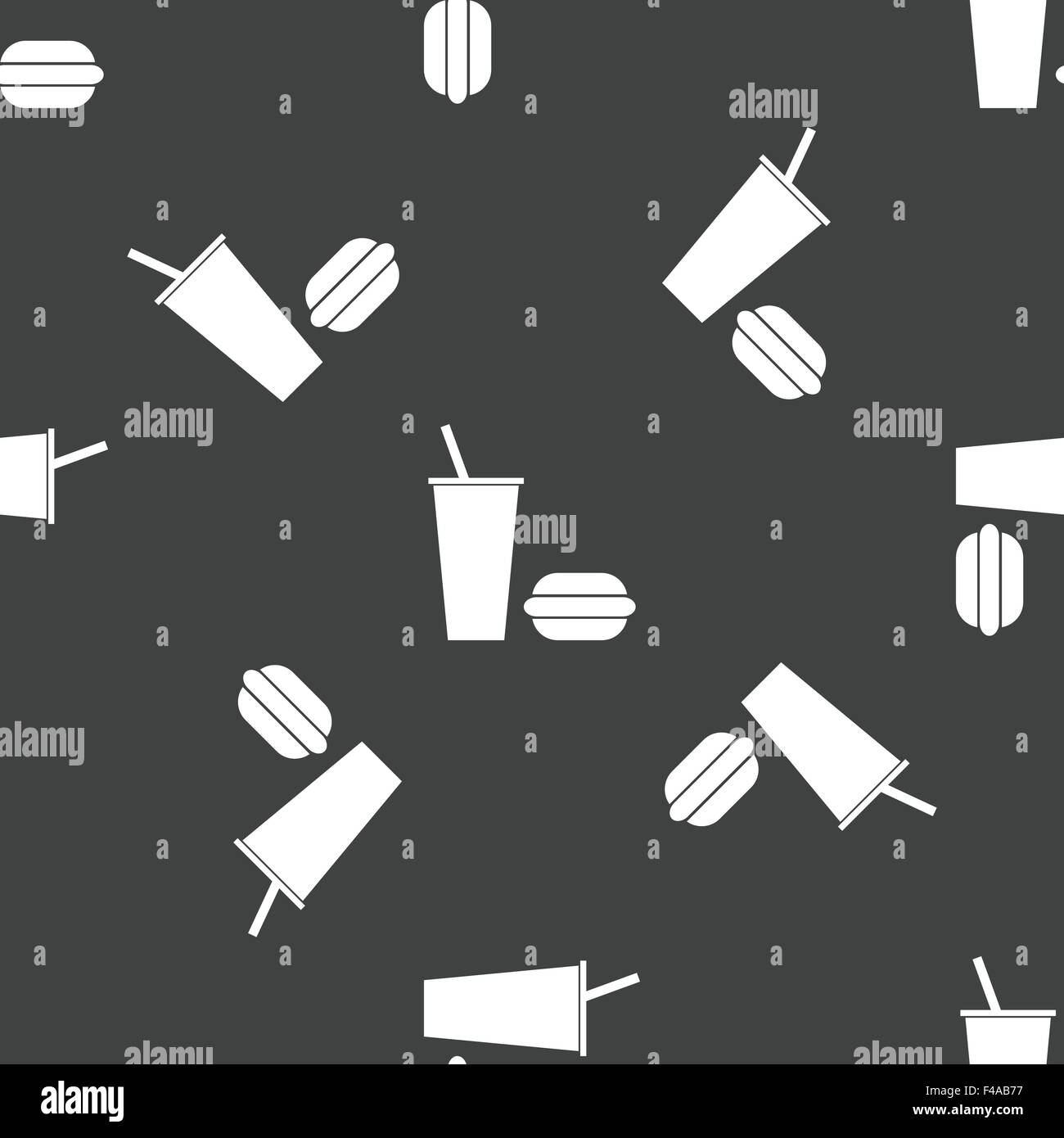 Il fast food pattern Foto Stock