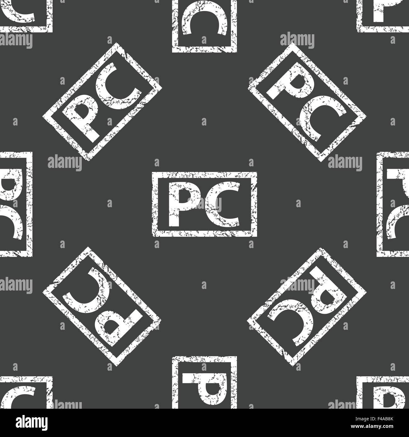 PC configurazione timbro Foto Stock
