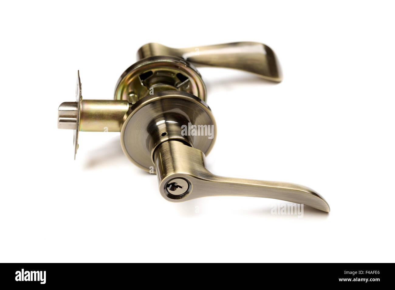 Masaneta isolare su bianco Foto Stock