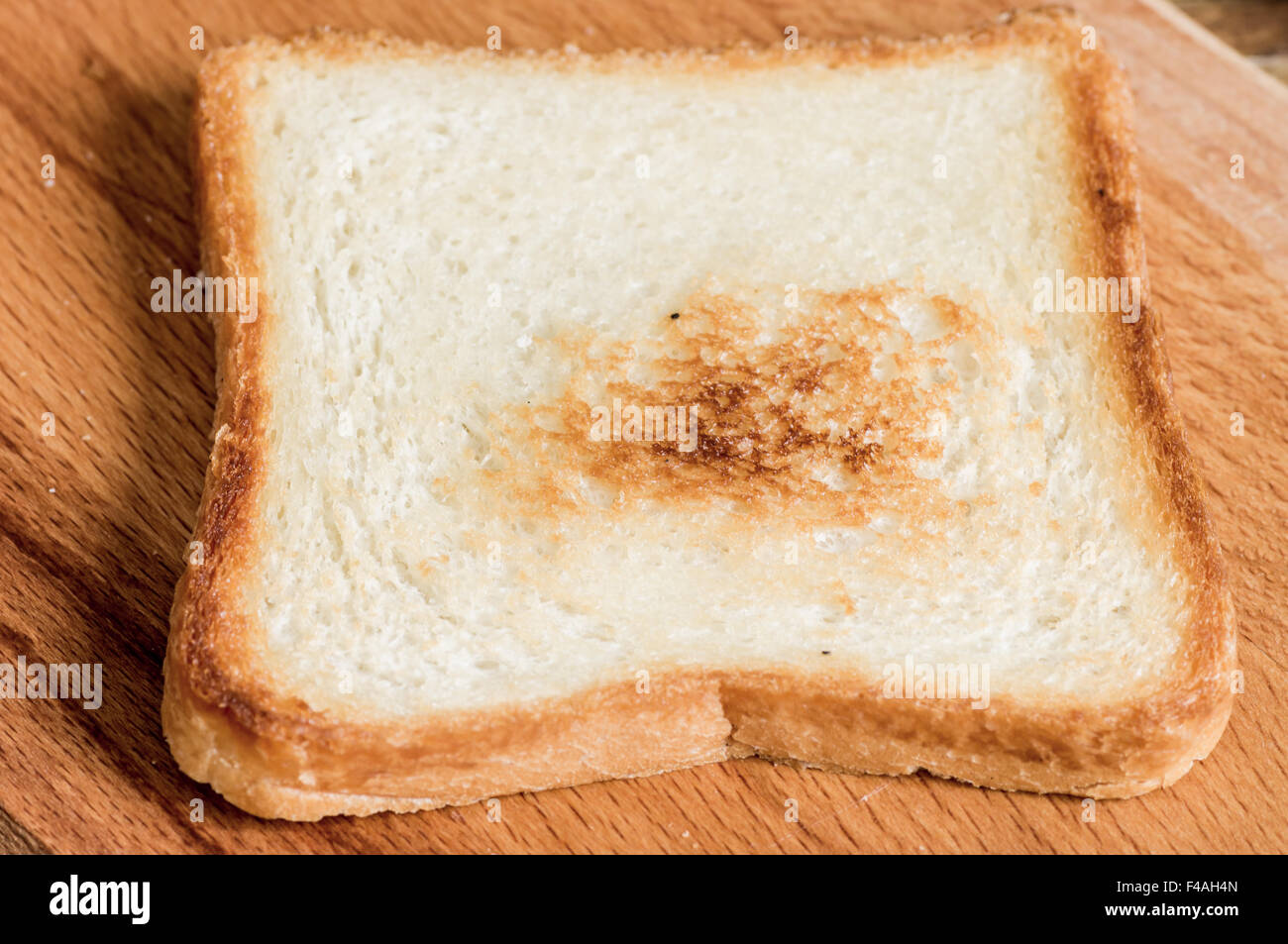 Toast alla griglia per sfondo vista superiore Foto Stock
