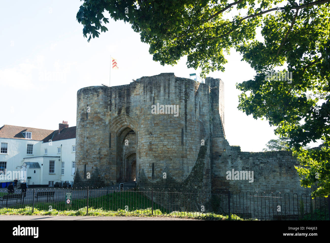 The Gatehouse, Tonbridge Castle, Tonbridge, Kent, England, Regno Unito Foto Stock