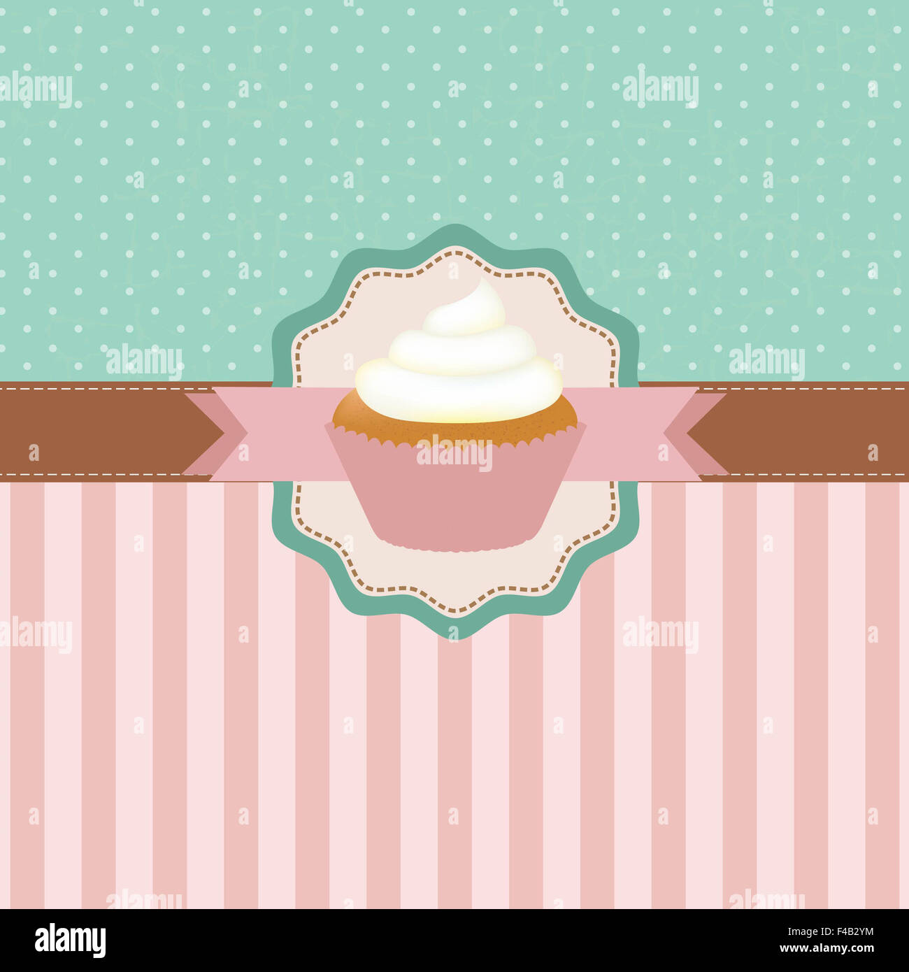 Rosa Badge Vintage Foto Stock