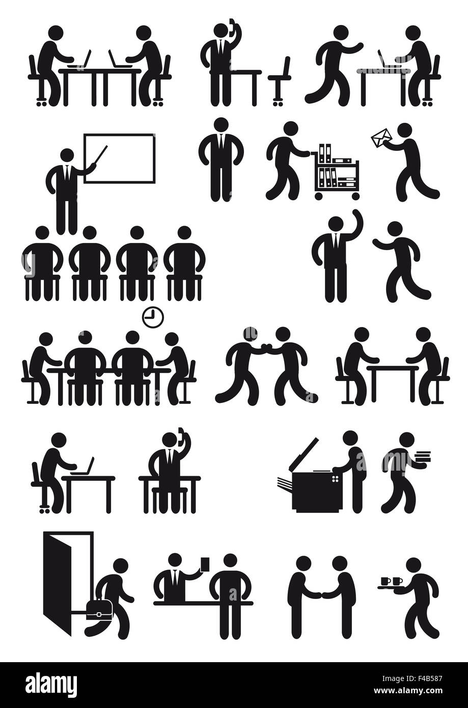 Workstation per ufficio e business Foto Stock