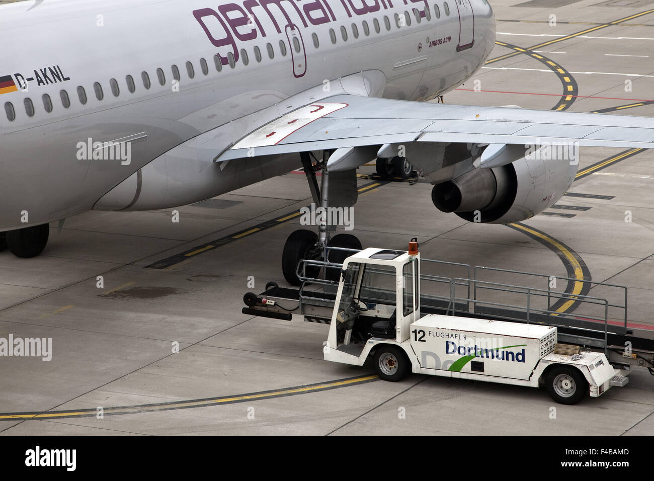 Aeroporto, Dortmund, Germania. Foto Stock