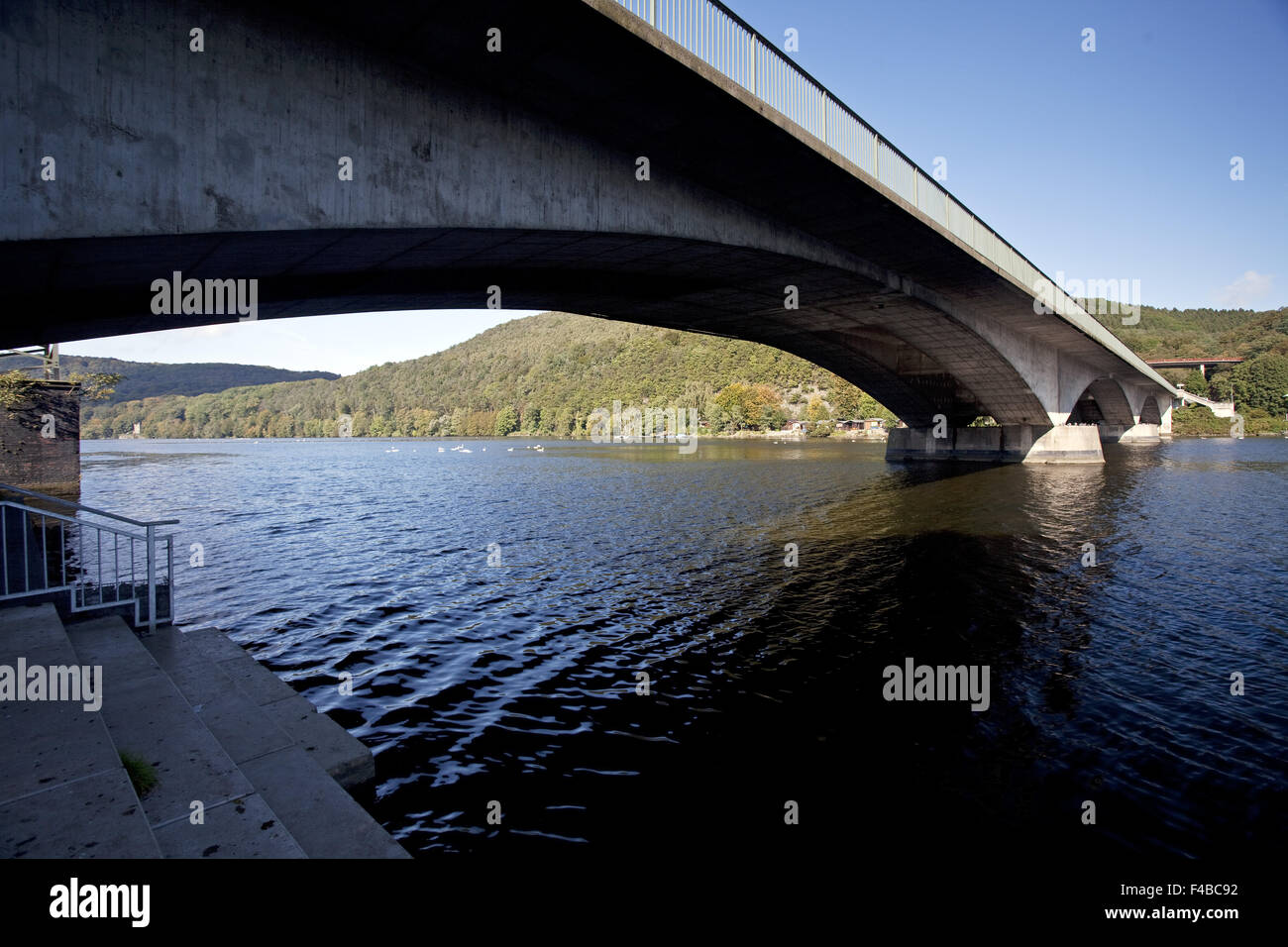 Ponte Hengsteysee, Herdecke, Germania. Foto Stock