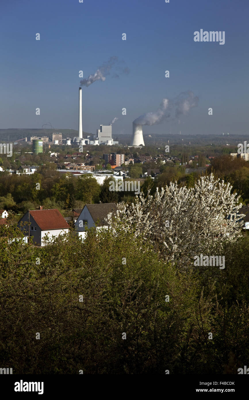 Vista da Tippelsberg, Bochum, Germania. Foto Stock