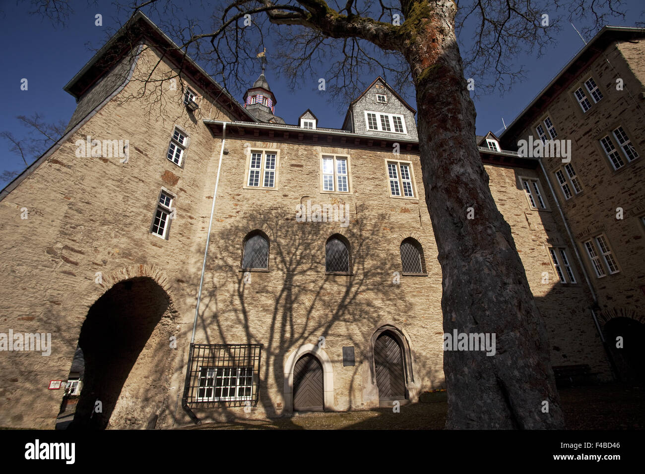 Il castello superiore a Siegen in Germania. Foto Stock