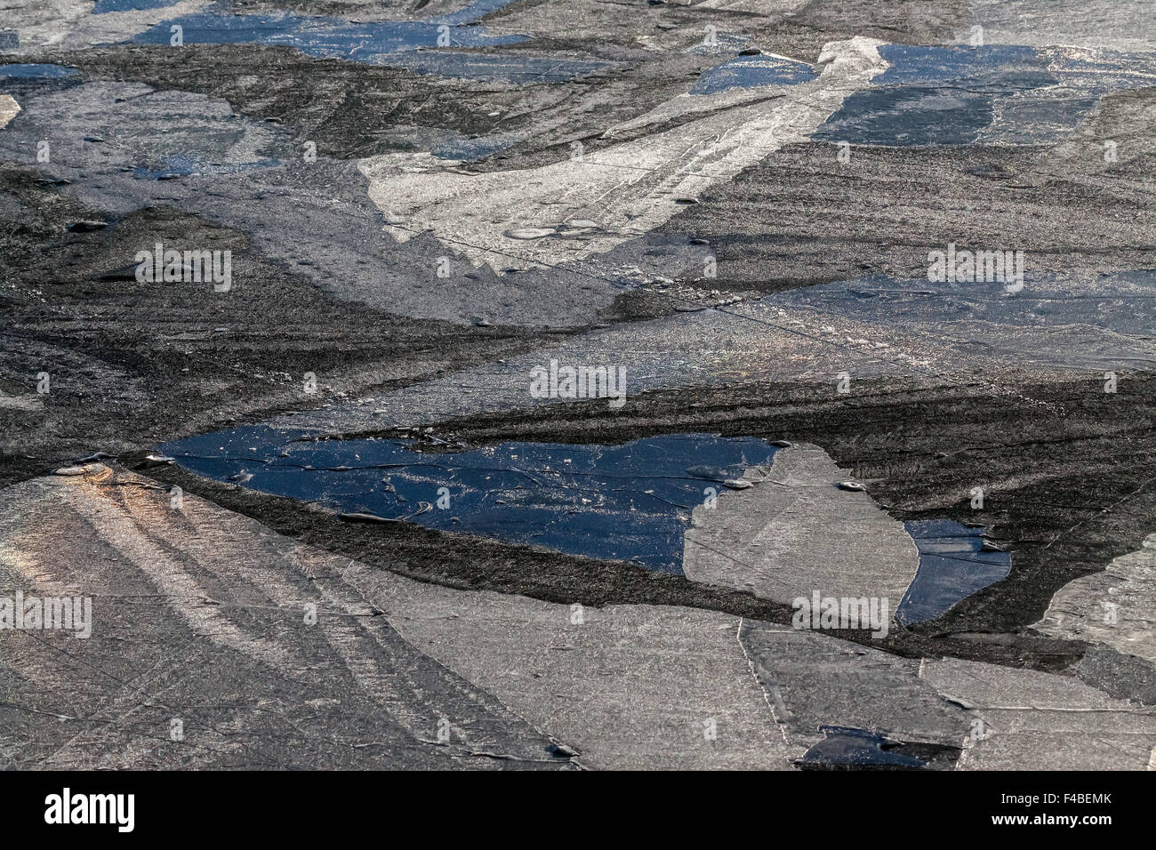 Modelli su un lago ghiacciato, Solna, Svezia. Foto Stock