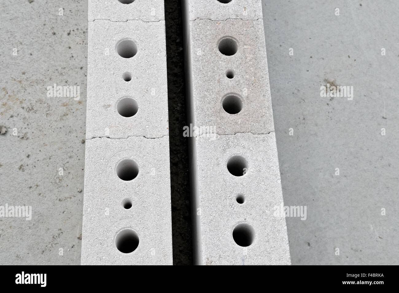 Muro di Fuoco di pietra arenaria calcarea Foto Stock