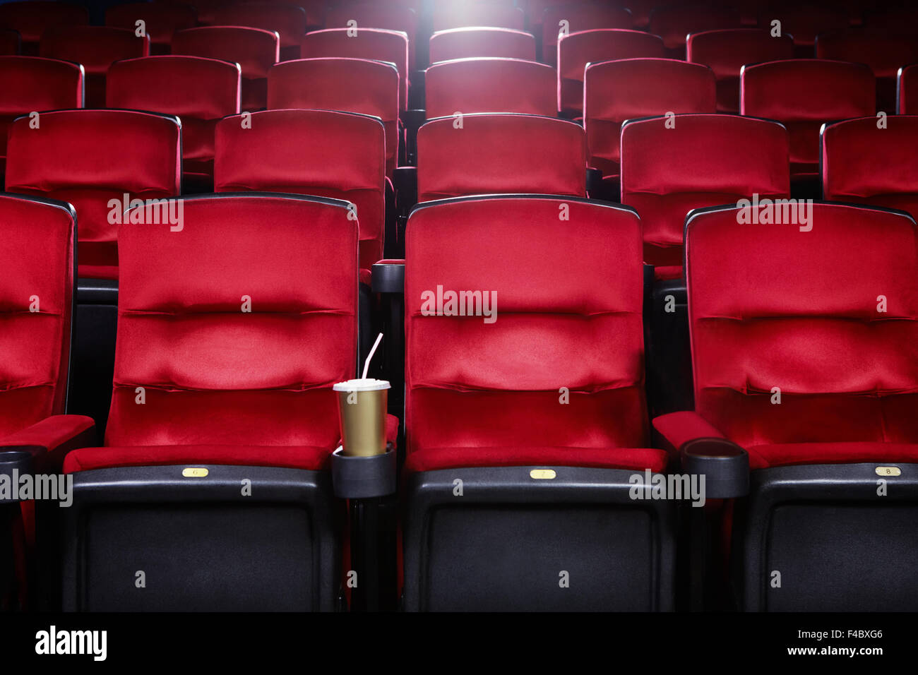 Empty movie theater Foto Stock