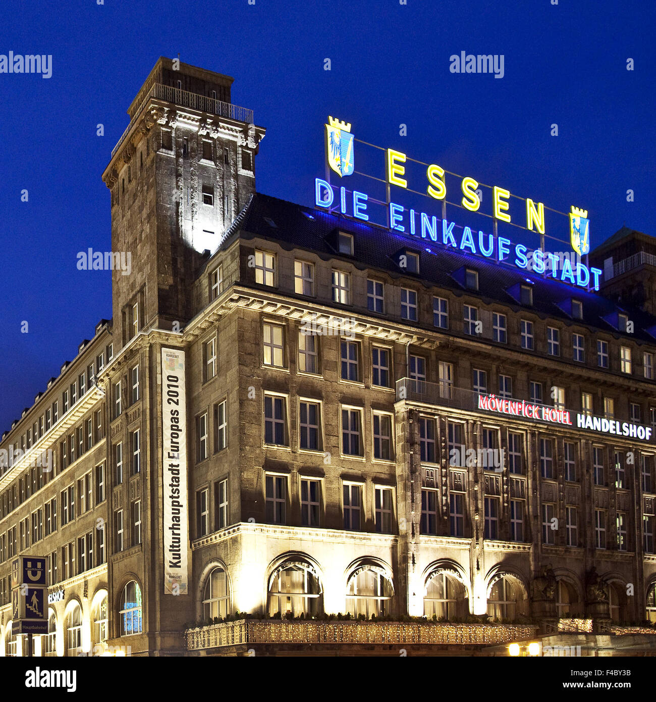 Moevenpick Hotel in centro città, Essen, Germania Foto Stock