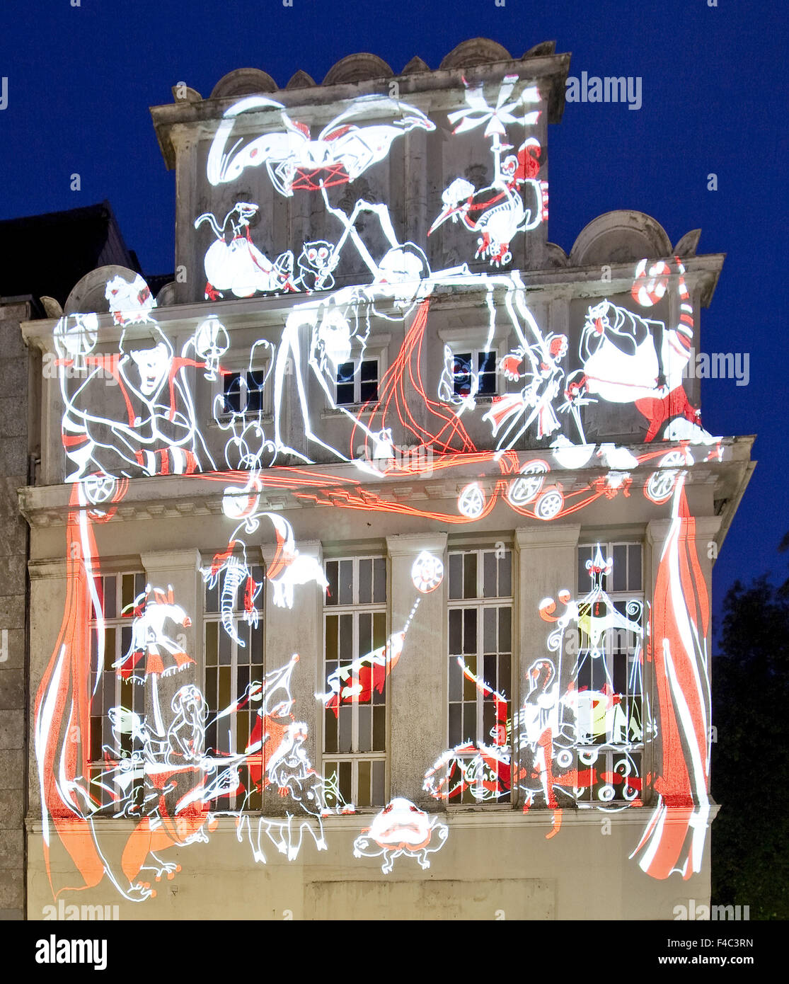 Caso LichtRouten, Luedenscheid, Germania Foto Stock