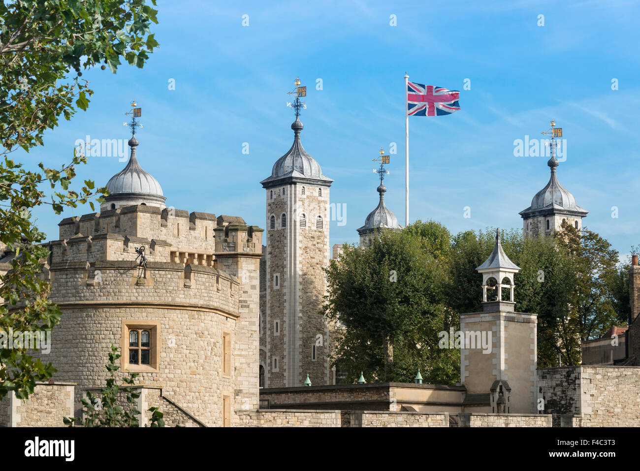 La Torre Bianca, la Torre di Londra, Tower Hill, London Borough of Tower Hamlets, Greater London, England, Regno Unito Foto Stock