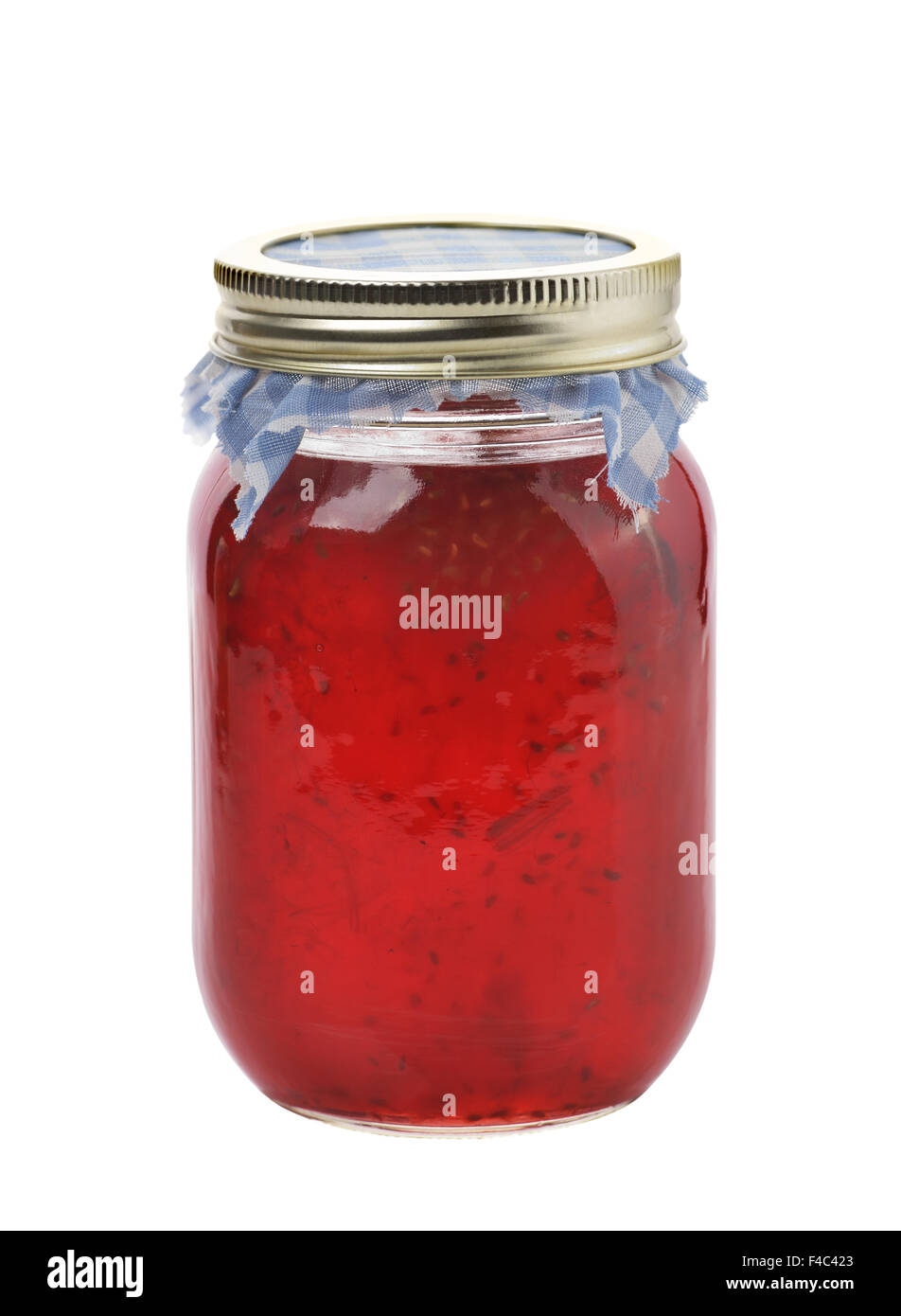Lampone e confettura di rabarbaro Foto Stock