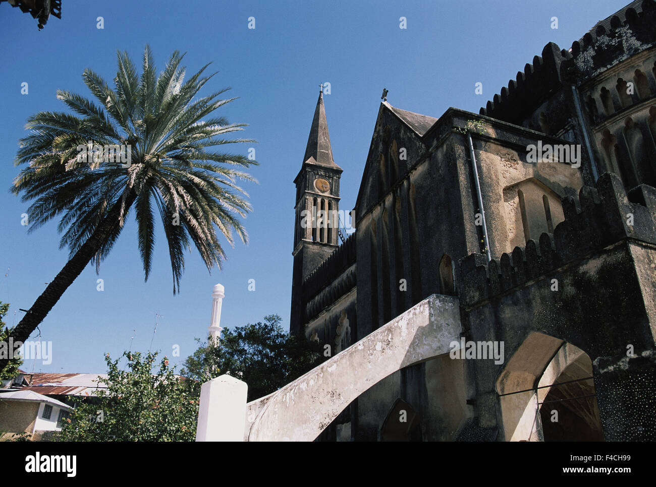 Tanzania, isola di Zanzibar, mercato di schiavi, chiesa costruita al di sopra della struttura di mantecazione. (Grandi dimensioni formato disponibile) Foto Stock