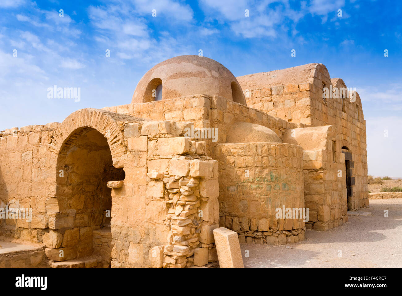 Qusayr Amra o Quseir Amra, Hummayad padiglione di caccia, Giordania. Foto Stock