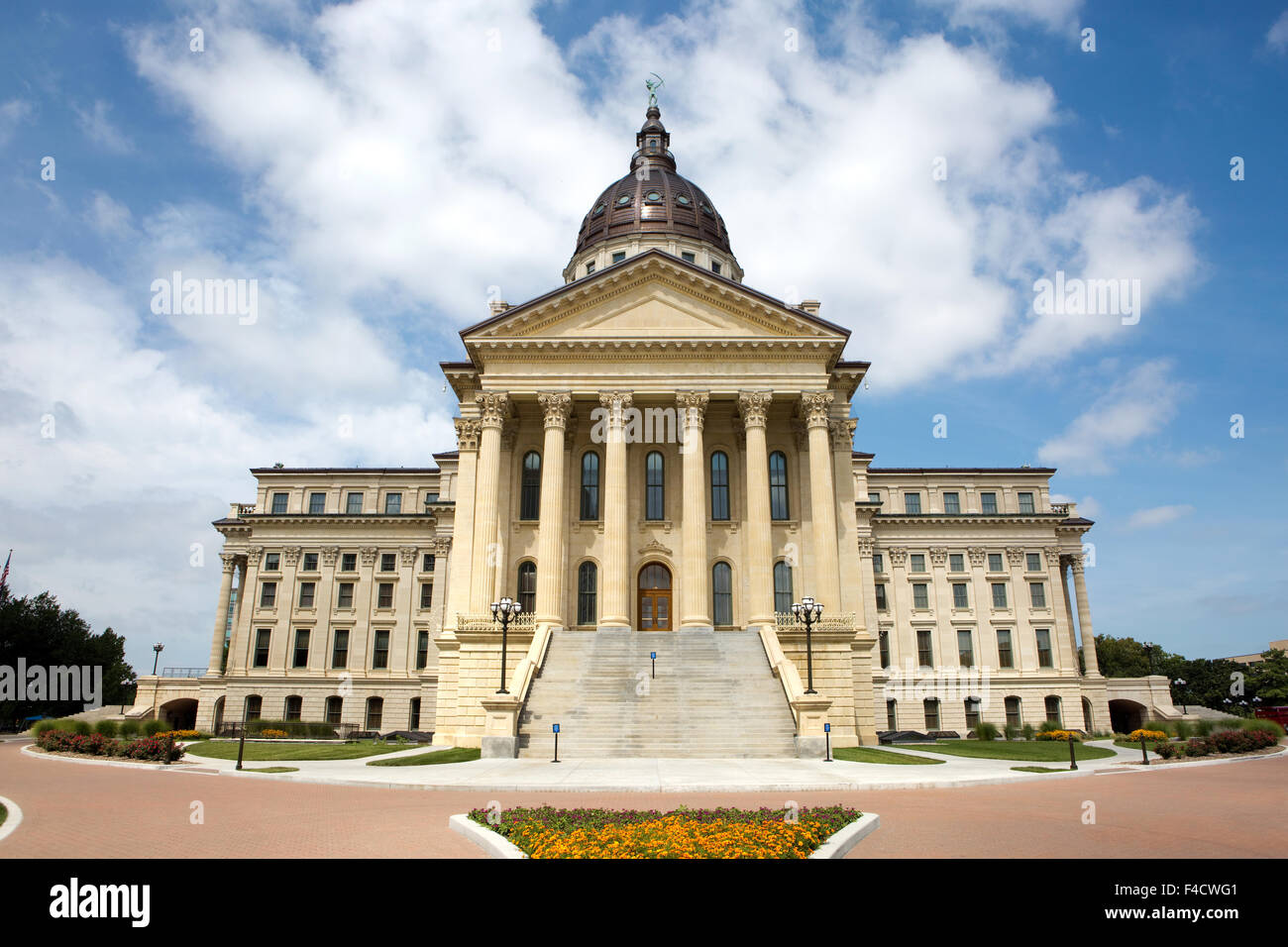 Kansas State Capitol Building si trova in Topeka Kansas, Stati Uniti d'America. Foto Stock