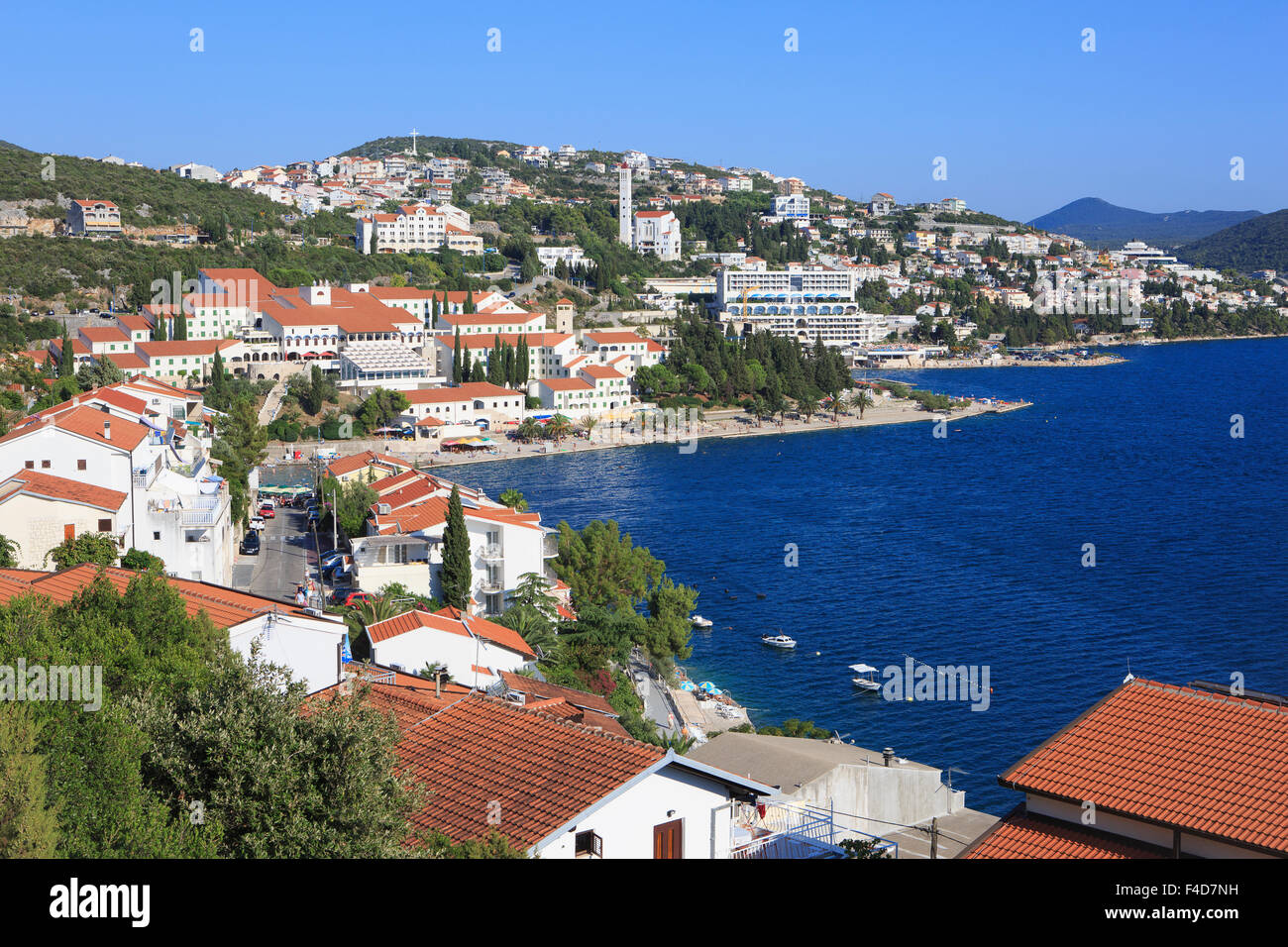 Neum, l'unica località balneare in Bosnia ed Erzegovina Foto Stock