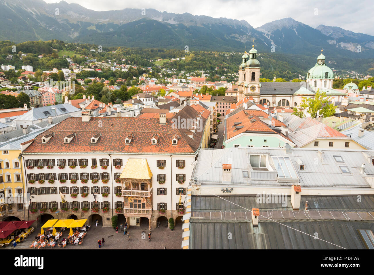 INNSBRUCK, Austria - 22 settembre: vista sulla città di Innsbruck, in Austria il 22 settembre 2015. Foto Stock